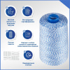 Нитки мешкозашивочные полиэстер 15000м 3кг 200текс, 7% силикон, белый/синий